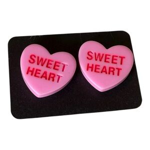 Conversation heart earrings